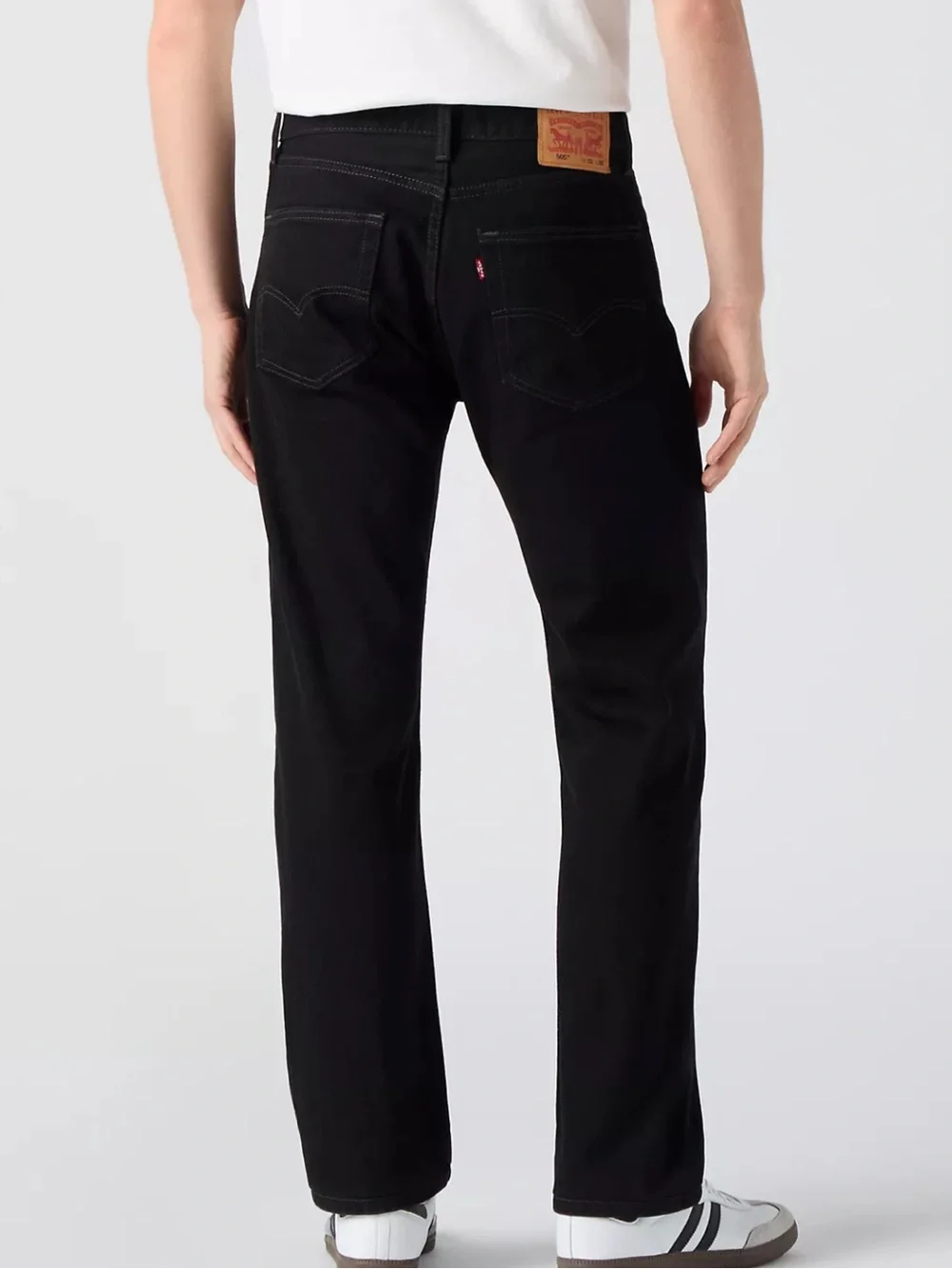 NWT Men's Levi's 505 Regular jean black 42 X 34 Big and Tall zip fly straight
